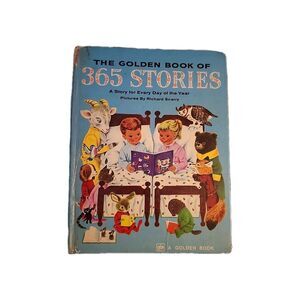 The Golden Book of 365 Stories 1977 HC A Big Golden Book Vintage Richard Scarry